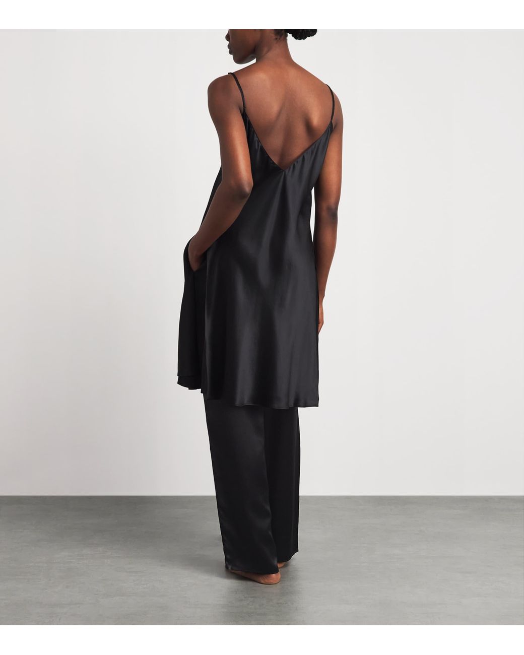 Olivia Von Halle Blue Silk Elvira Camisole Pyjama Set