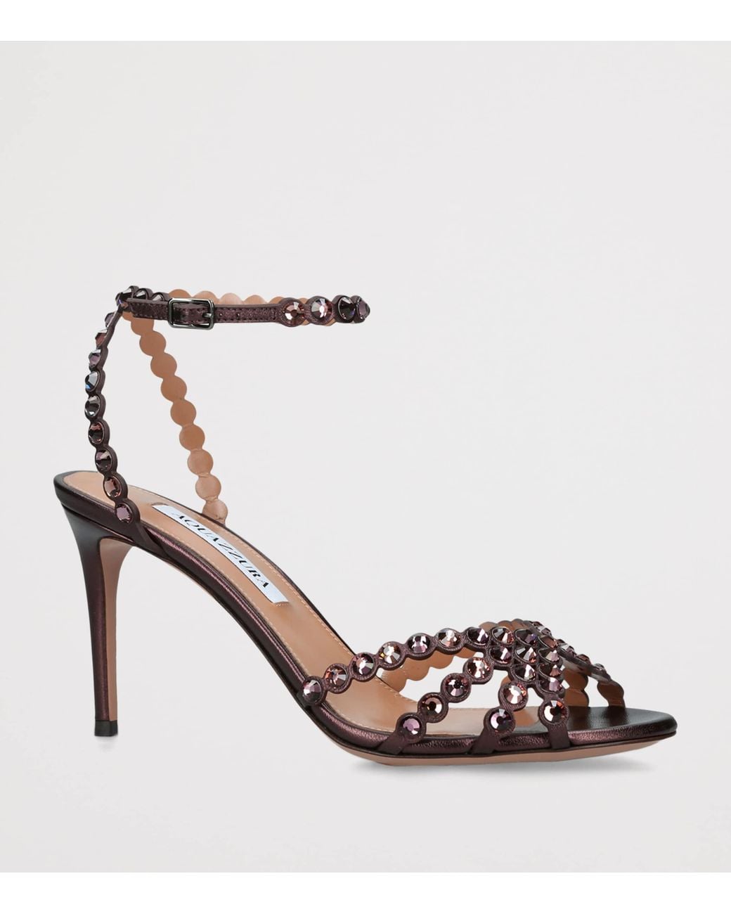 Aquazzura White Leather Tequila Sandals 85