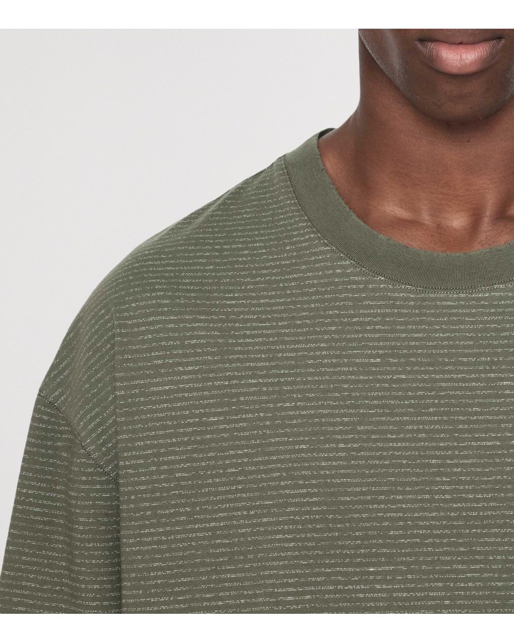 AllSaints Green Axel Crew-Neck T-Shirt for men