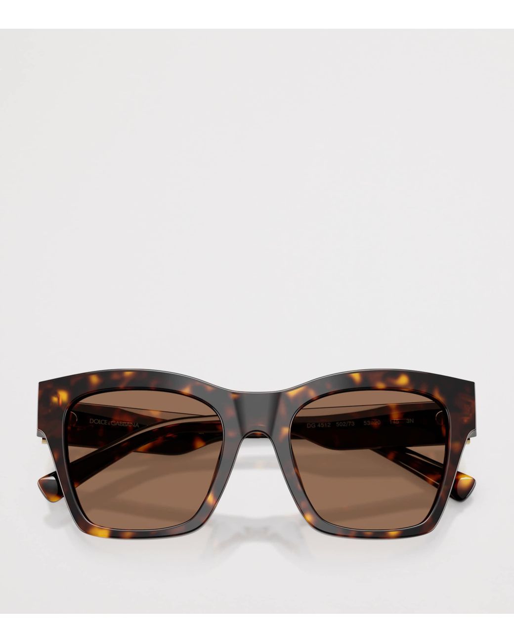 Dolce & Gabbana Brown Tortoiseshell Square Sunglasses