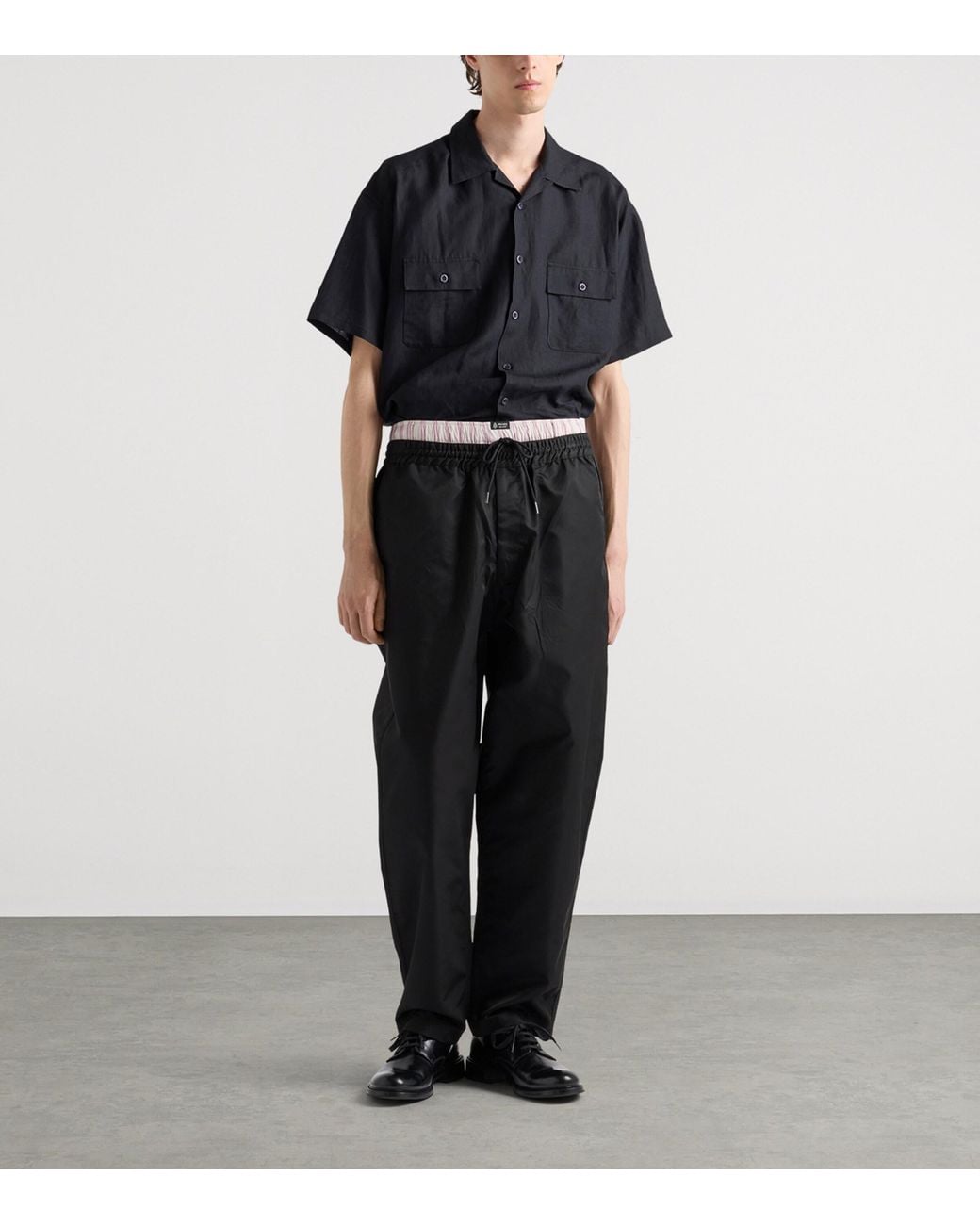 Prada Black Re-Nylon Trousers for men