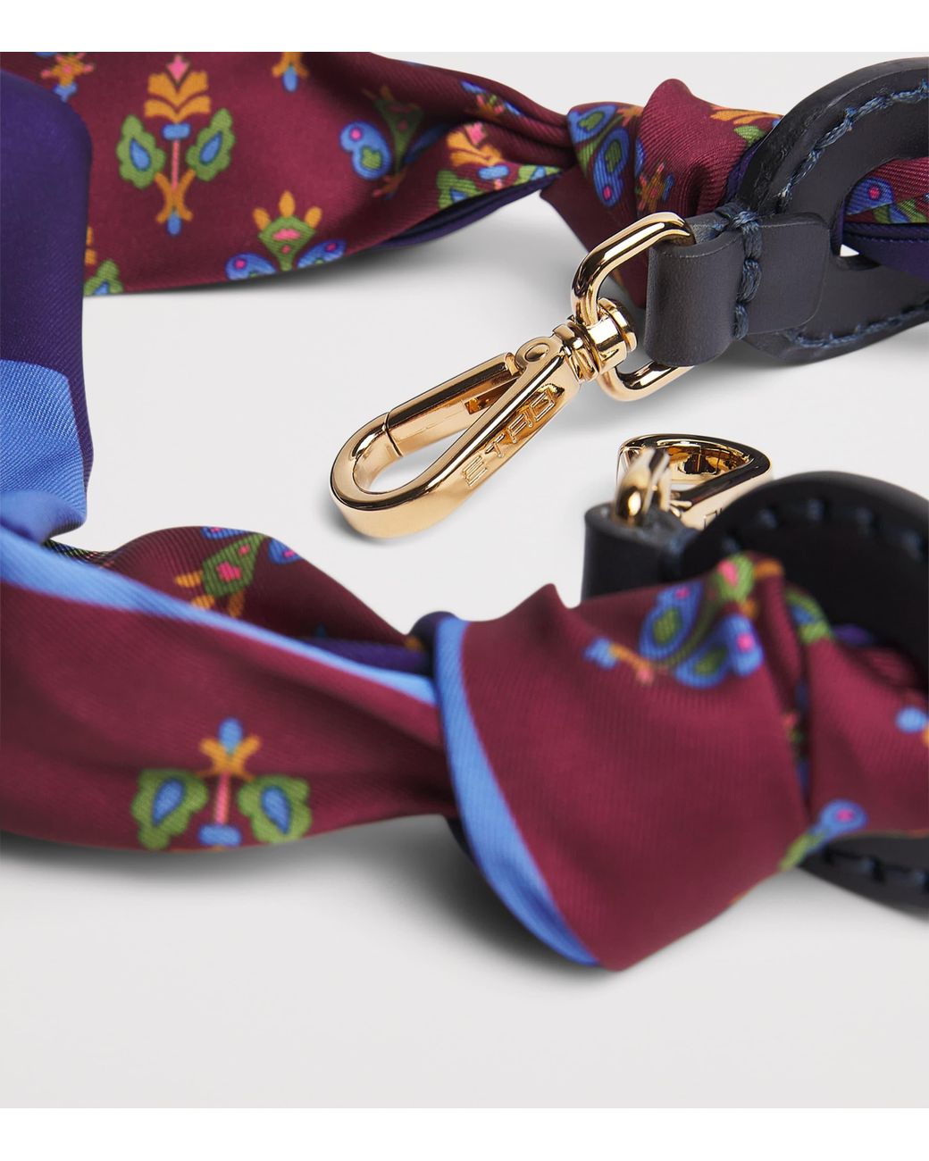 Etro Purple Scarf Bag Handle
