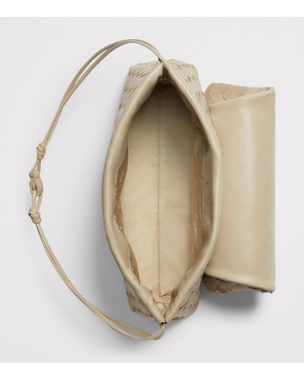 Bottega Veneta Natural Leather Giorno Shoulder Bag