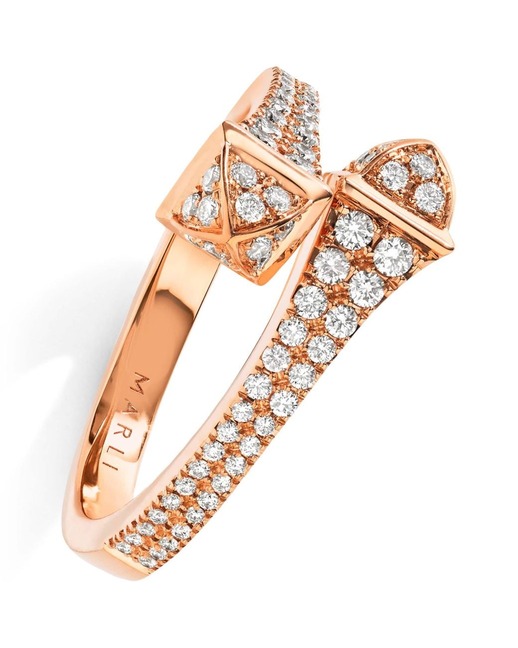 Marli New York White And Diamond Cleo Ring