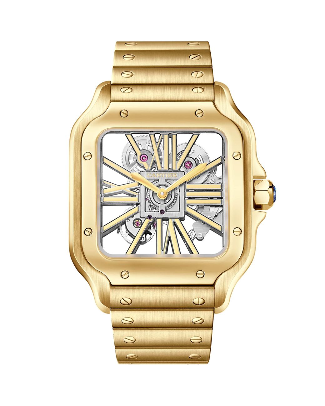Cartier Large Santos De Skeleton Watch in Metallic for Men | Lyst UK