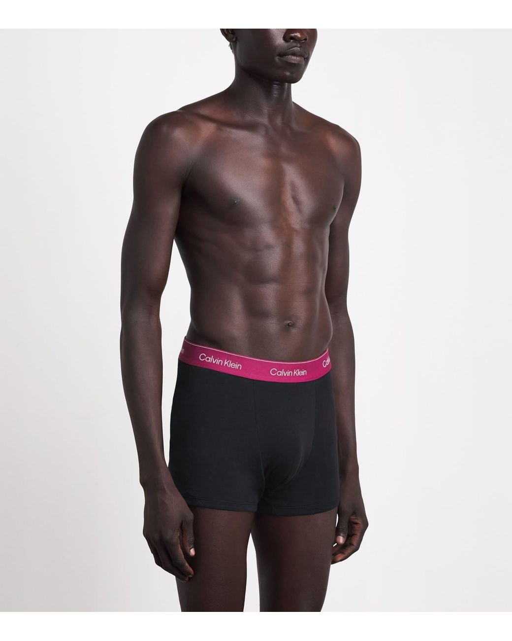 Calvin Klein Blue Stretch-Cotton Relaxed Icon Trunks for men