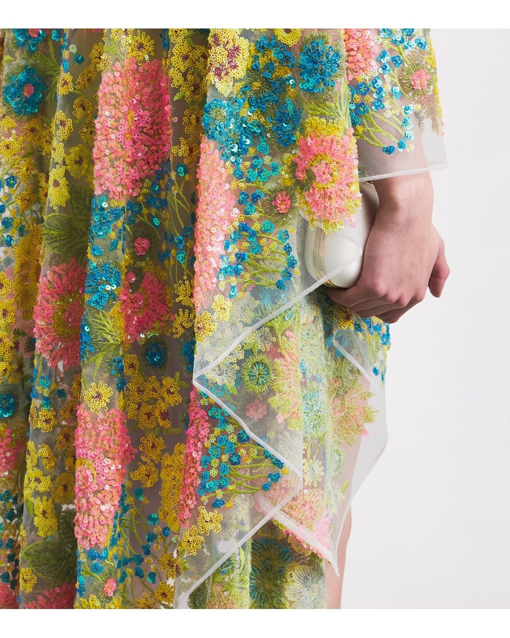 Taller Marmo Yellow Sequin Graham Kaftan Mini Dress