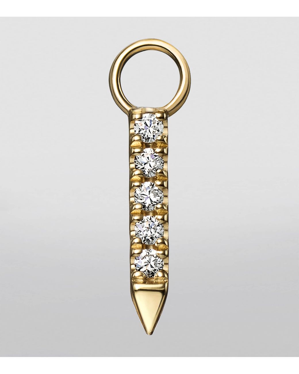 Maria Tash Blue Diamond And Sapphire Eternity Bar Earring Charm