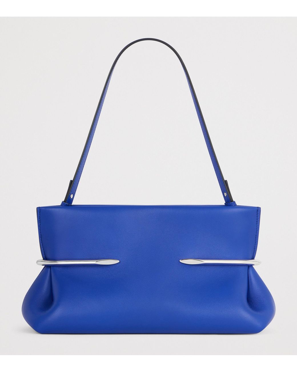 Givenchy Blue Small Leather Soft Pinch Clutch