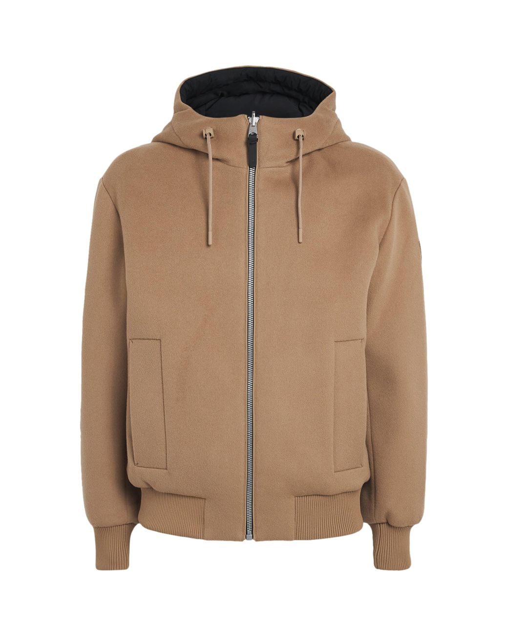 Mackage Brown Wool Down-Padded Reversible Niko Puffer Jacket for men