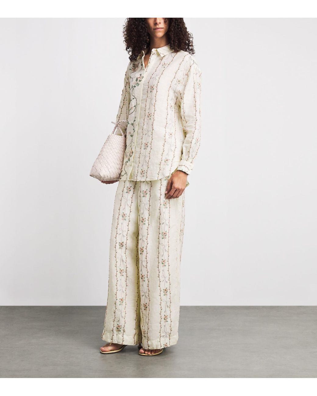 Agua Bendita White Linen Cecilia Navegante Shirt