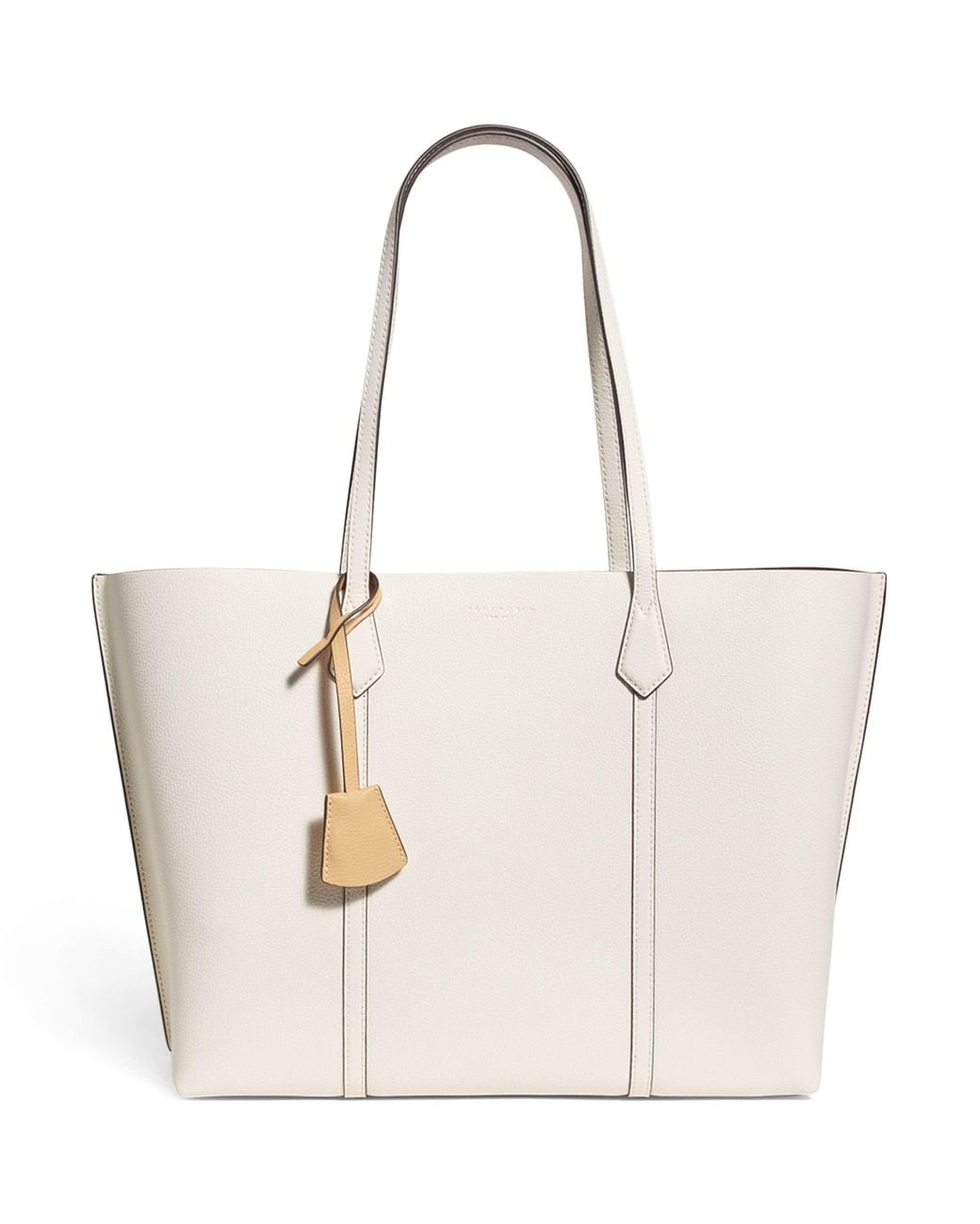 Tory Burch White Leather Perry Tote Bag