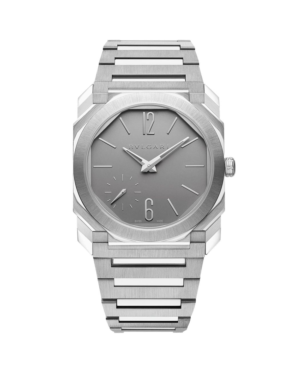 BVLGARI Gray Titanium Octo Finissimo Automatic Watch
