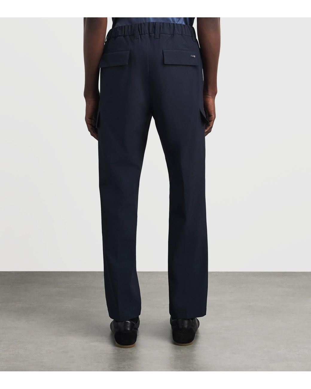Herno Blue Technical Cargo Trousers for men
