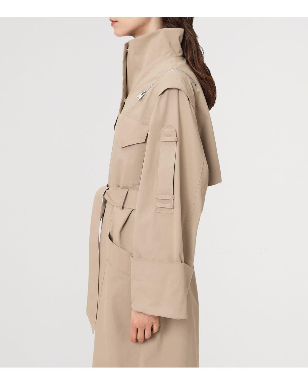 AllSaints Natural Clayton Trench Coat