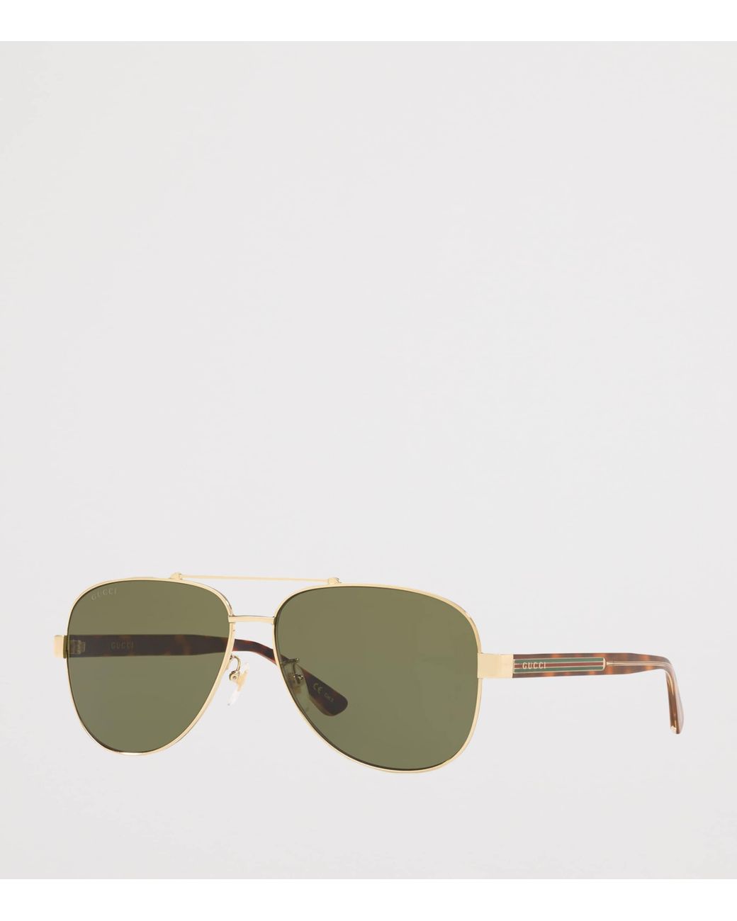 Gucci Green Metal Gg0528S Sunglasses for men