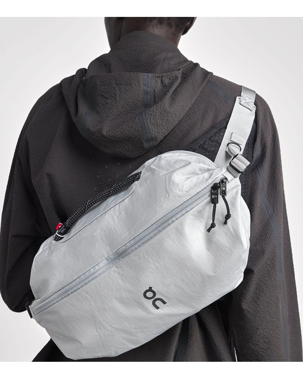 On Shoes Gray Sling Pack Cross-Body Bag for men