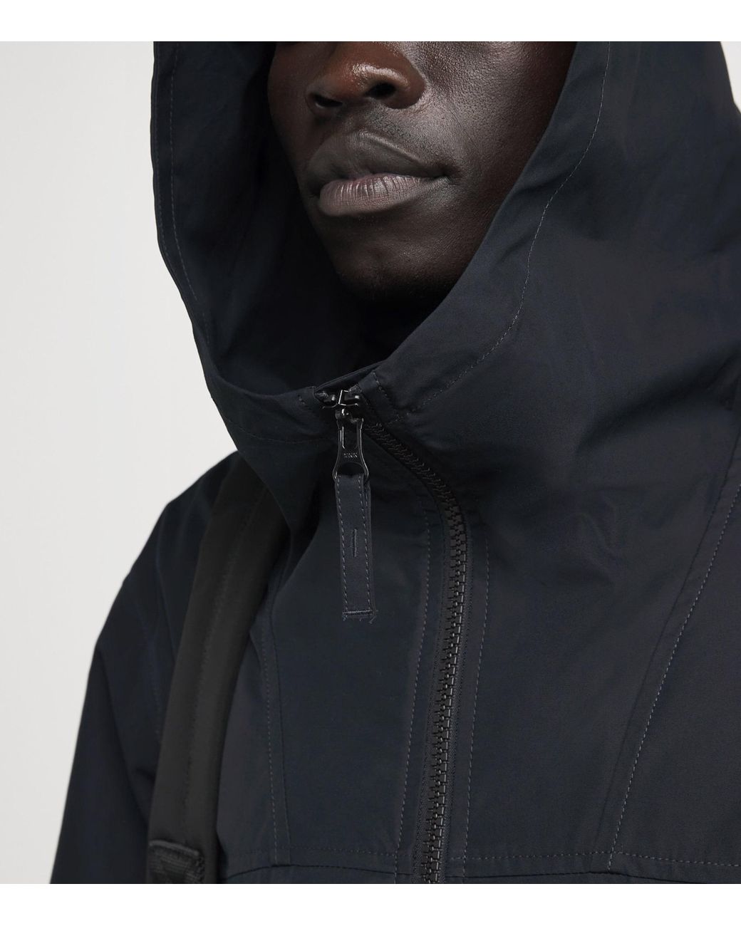 Stone Island Blue Cotton Ghost Hooded Jacket for men