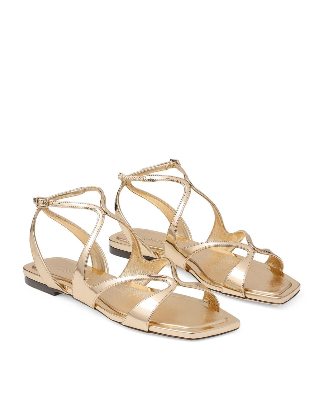 Jimmy Choo Natural Ayla Leather Sandals