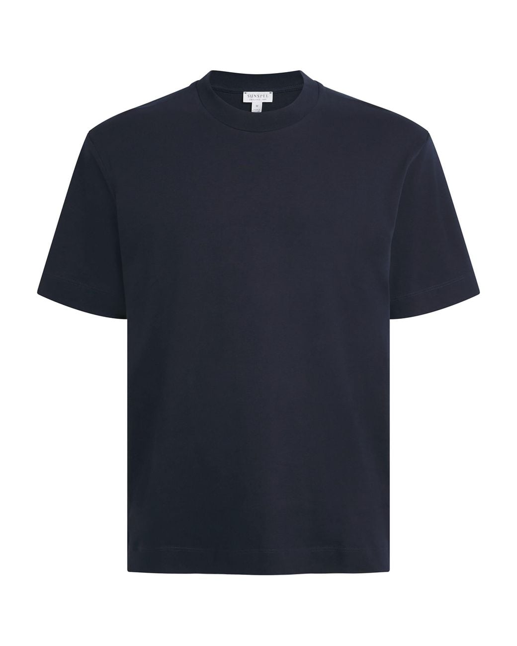 Sunspel Blue Supima Cotton Heavyweight T-Shirt