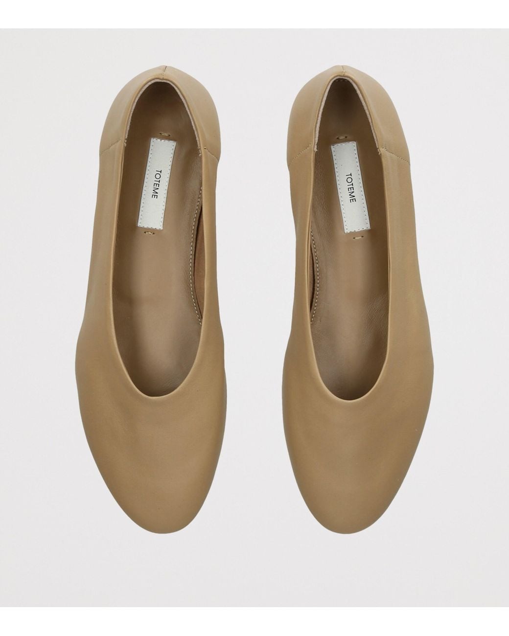 Totême Natural Leather Slip Ballet Flats