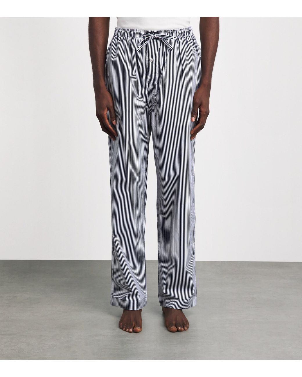 Polo Ralph Lauren Gray Cotton Stripe Pyjama Bottoms for men