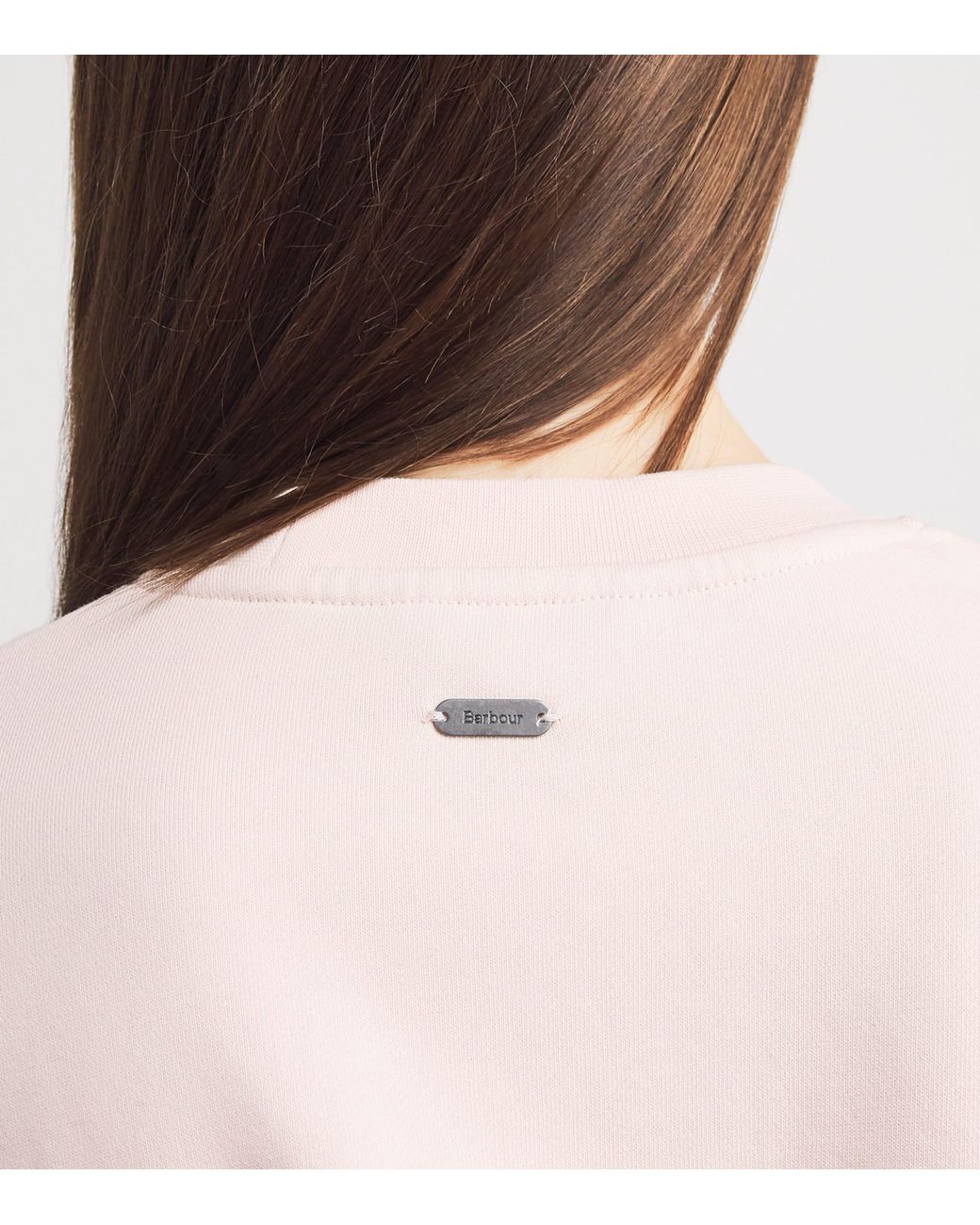 Barbour Pink Cotton Crew-Neck Sweatshirt