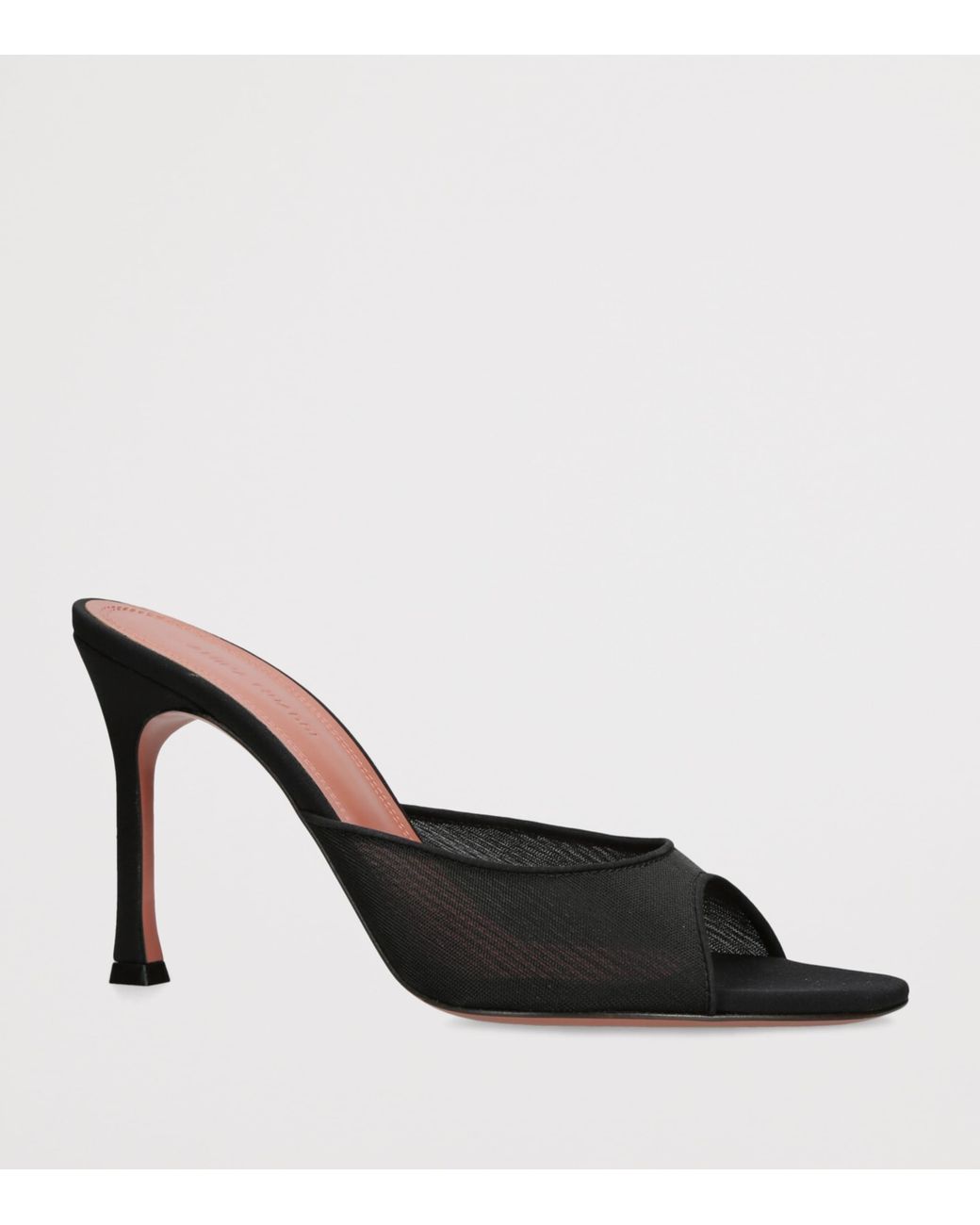 AMINA MUADDI Black Mesh Alexa Mules 95