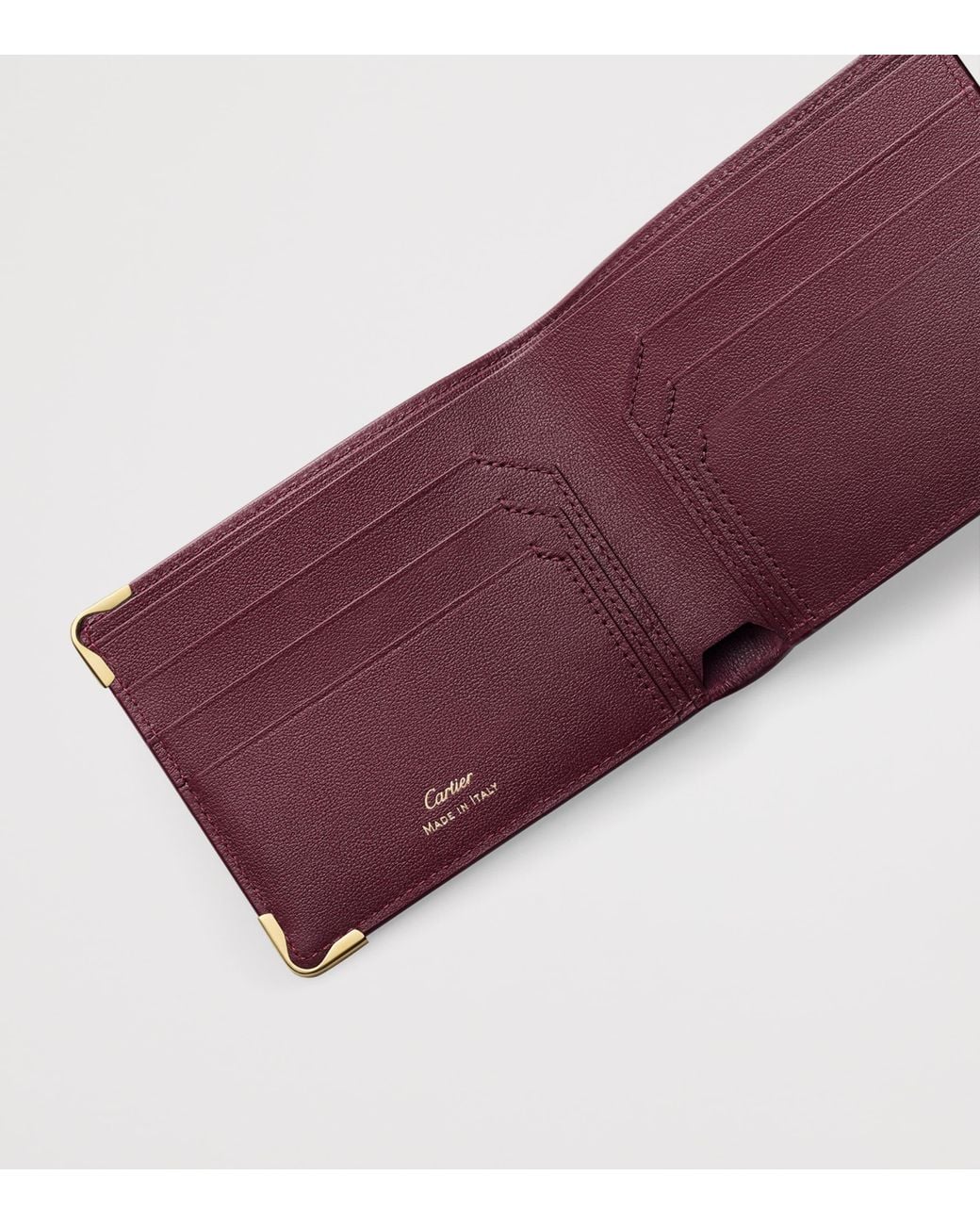 Cartier Purple Leather Must De Wallet for men