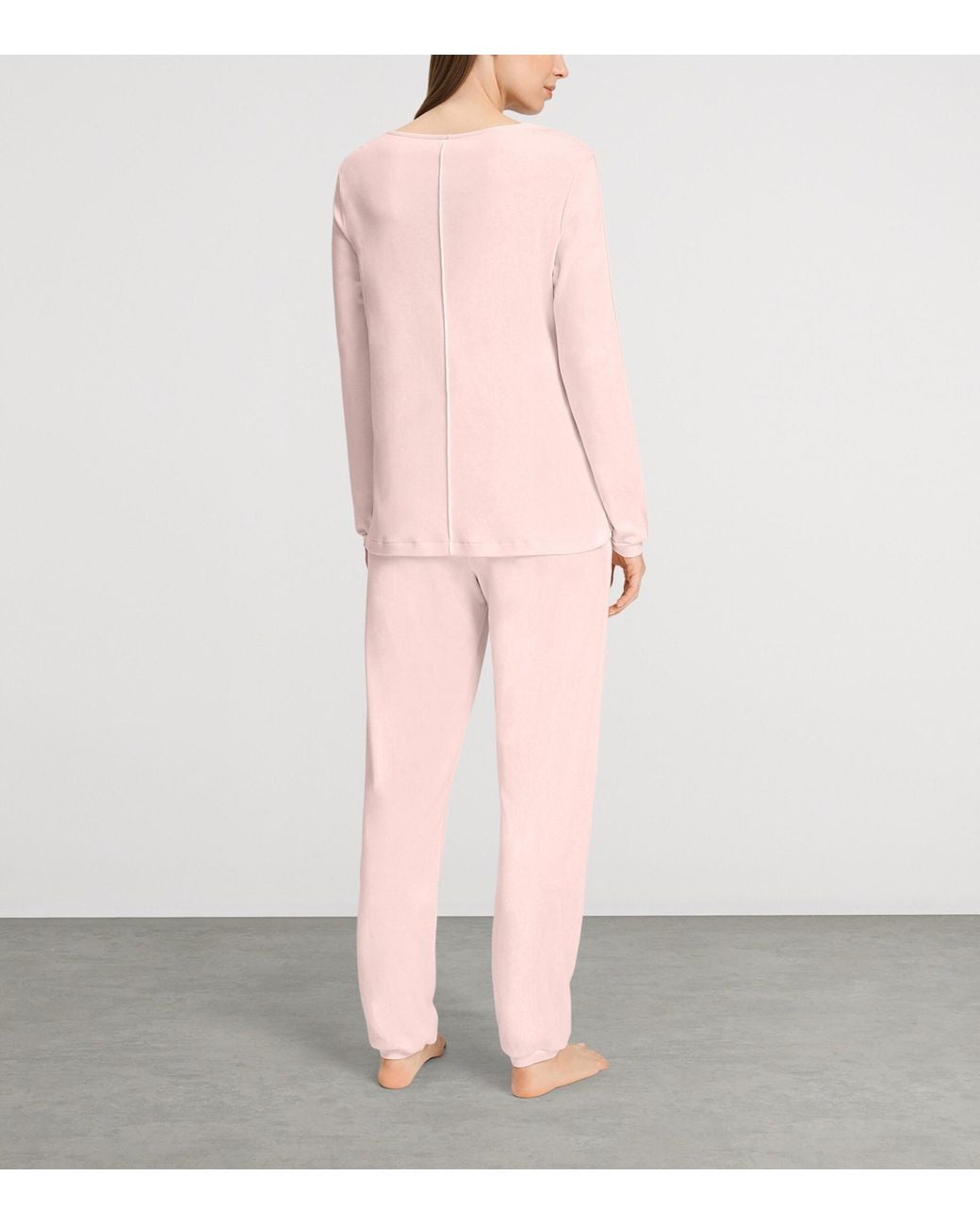 Hanro Pink Cotton Franca Pyjama Set
