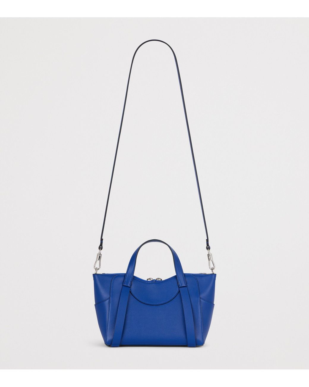 Givenchy Blue Small Leather Snatch Top-Handle Bag