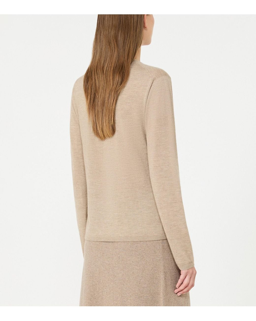 Max Mara Natural Cashmere Crew-Neck Sweater