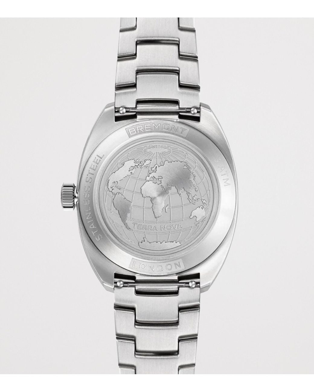 Bremont Gray Stainless Steel Terra Nova Jumping Hour Watch