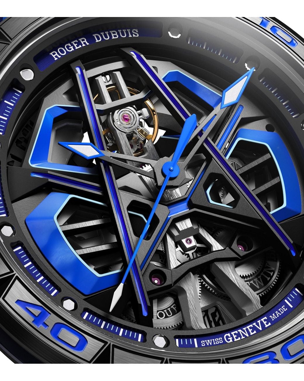 Roger Dubuis Blue Carbon Excalibur Spider Huracan Sterrato Mb Watch