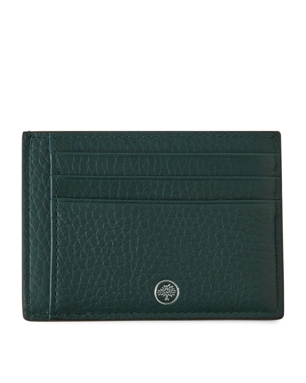 Mulberry Green Grained Leather Card Holder