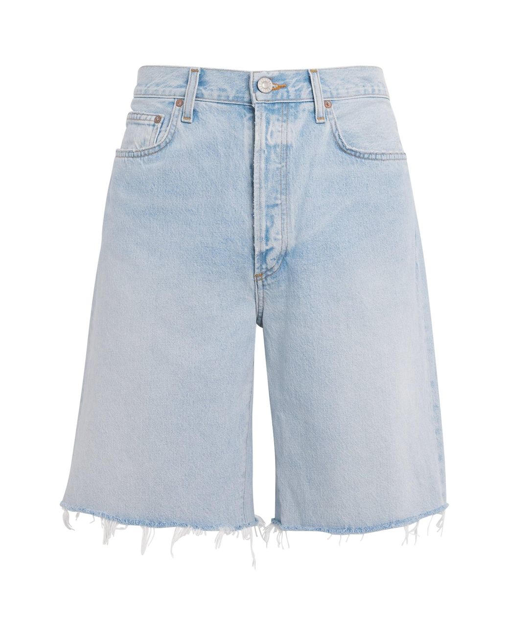 Agolde Blue Denim Anson Shorts for men