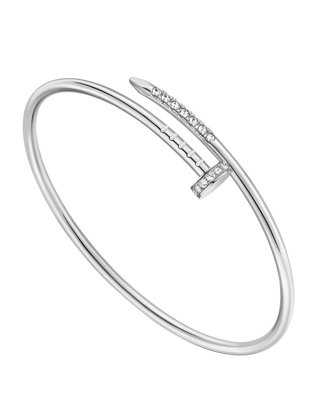 Cartier Metallic Small And Diamond Juste Un Clou Bracelet