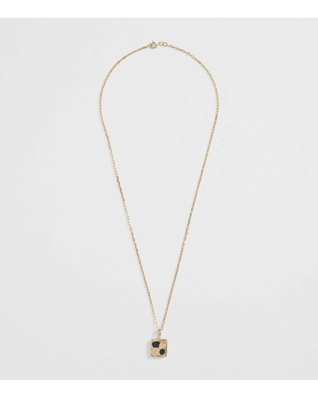 The Ouze Metallic And Sapphire Scatter Necklace for men