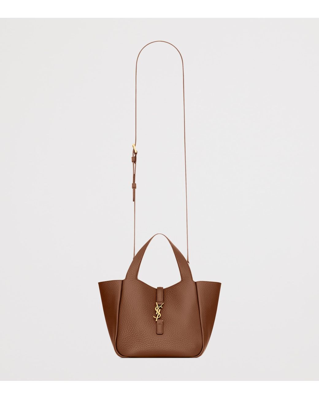 Saint Laurent Brown Baby Le 5 À 7 Top-Handle Bag
