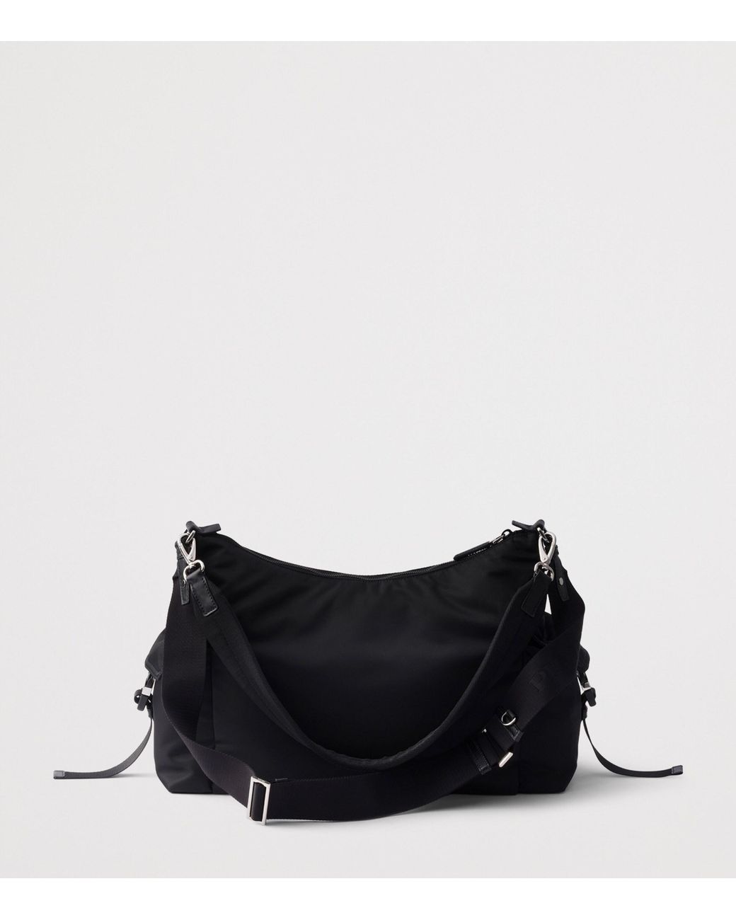 Prada Black Re-Nylon Leather-Trim Explore Messenger Bag for men