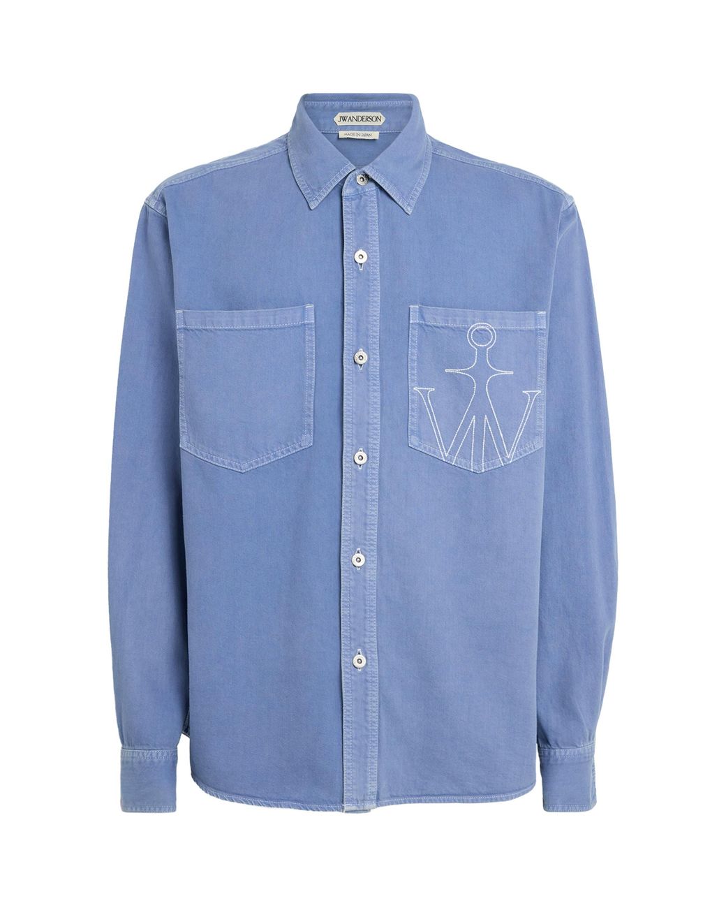 J.W. Anderson Blue Oversized Denim Shirt for men