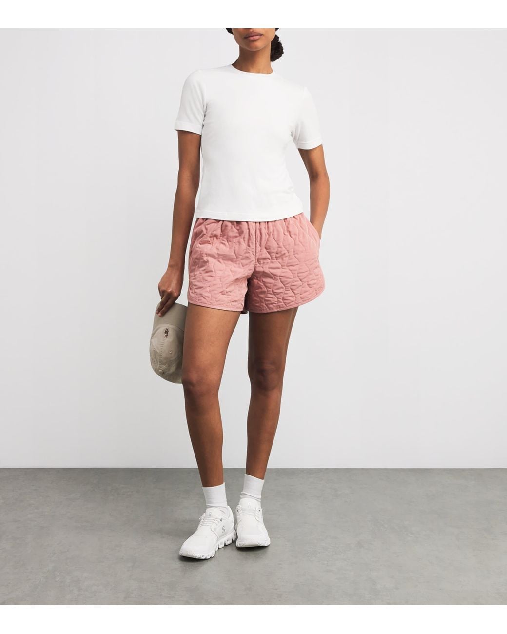 Varley White Jersey Slim T-Shirt