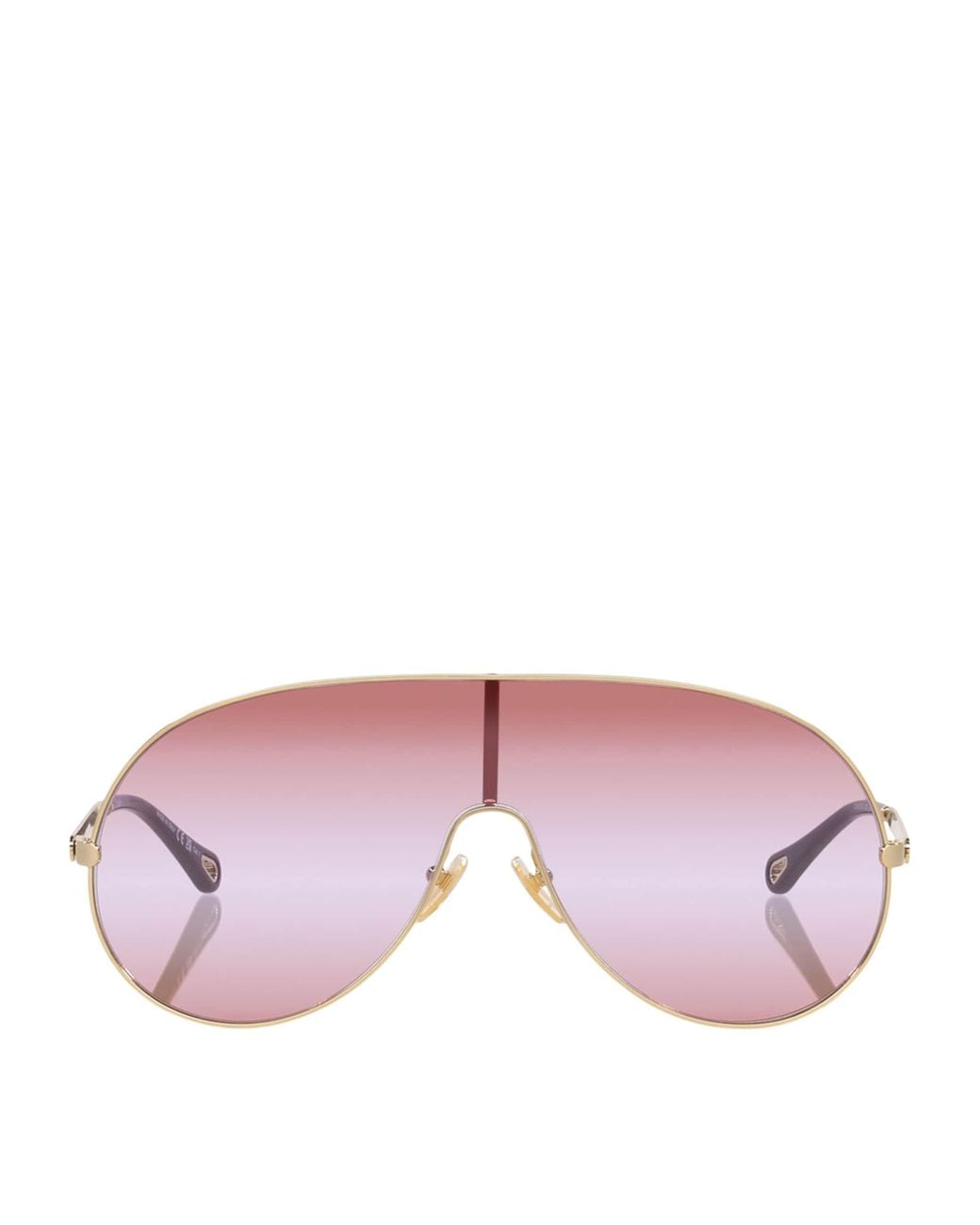 Chloé Purple Metal Aly Shield Sunglasses