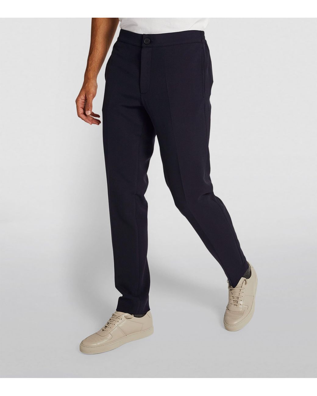 Sandro Blue Stretch Jersey Trousers for men
