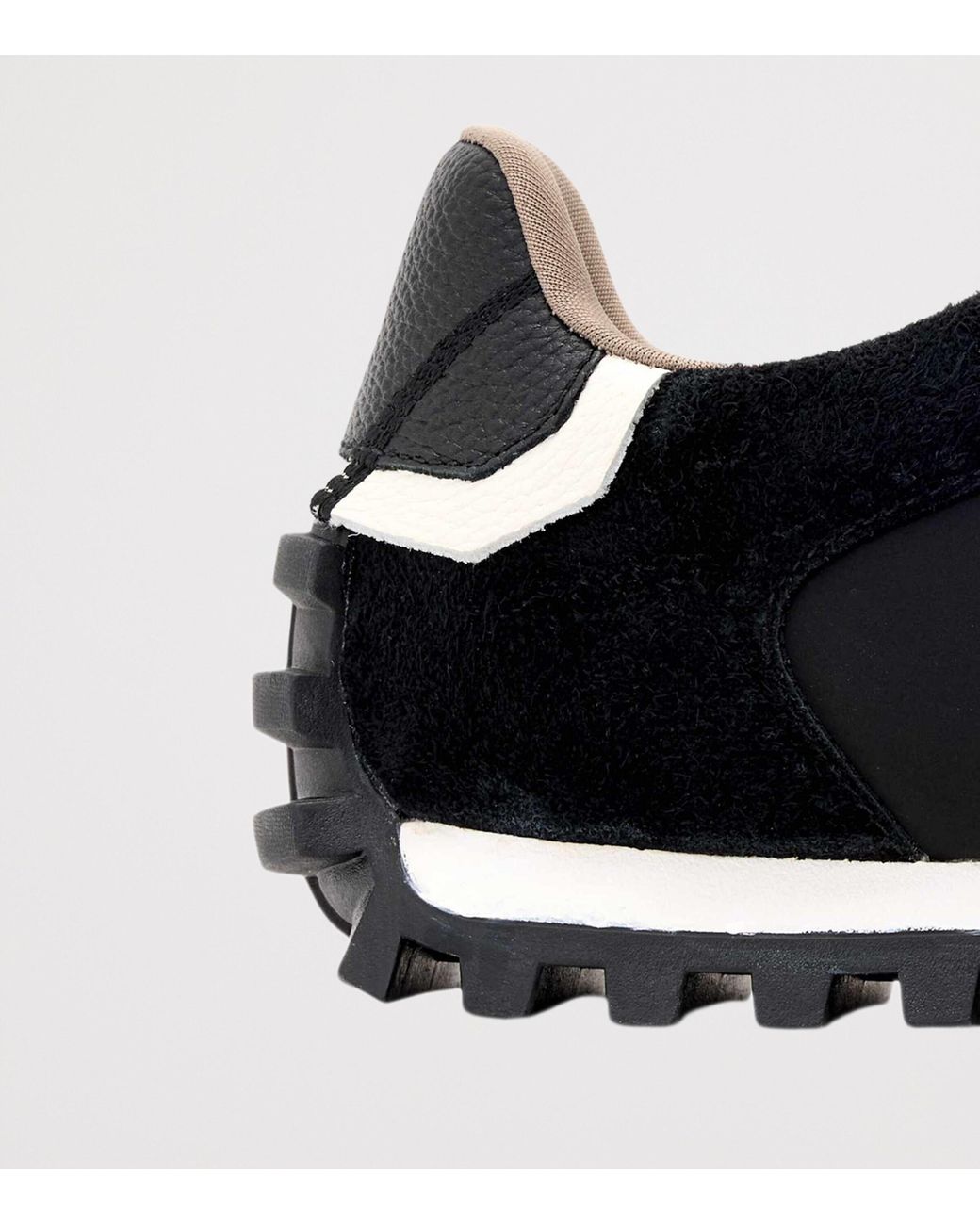 AllSaints Black Robin Runner Trainers for men