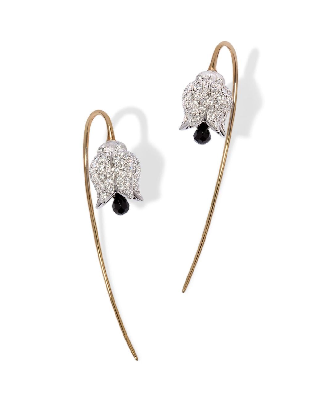 Annoushka White Diamond And Spinel French Hook Earrings