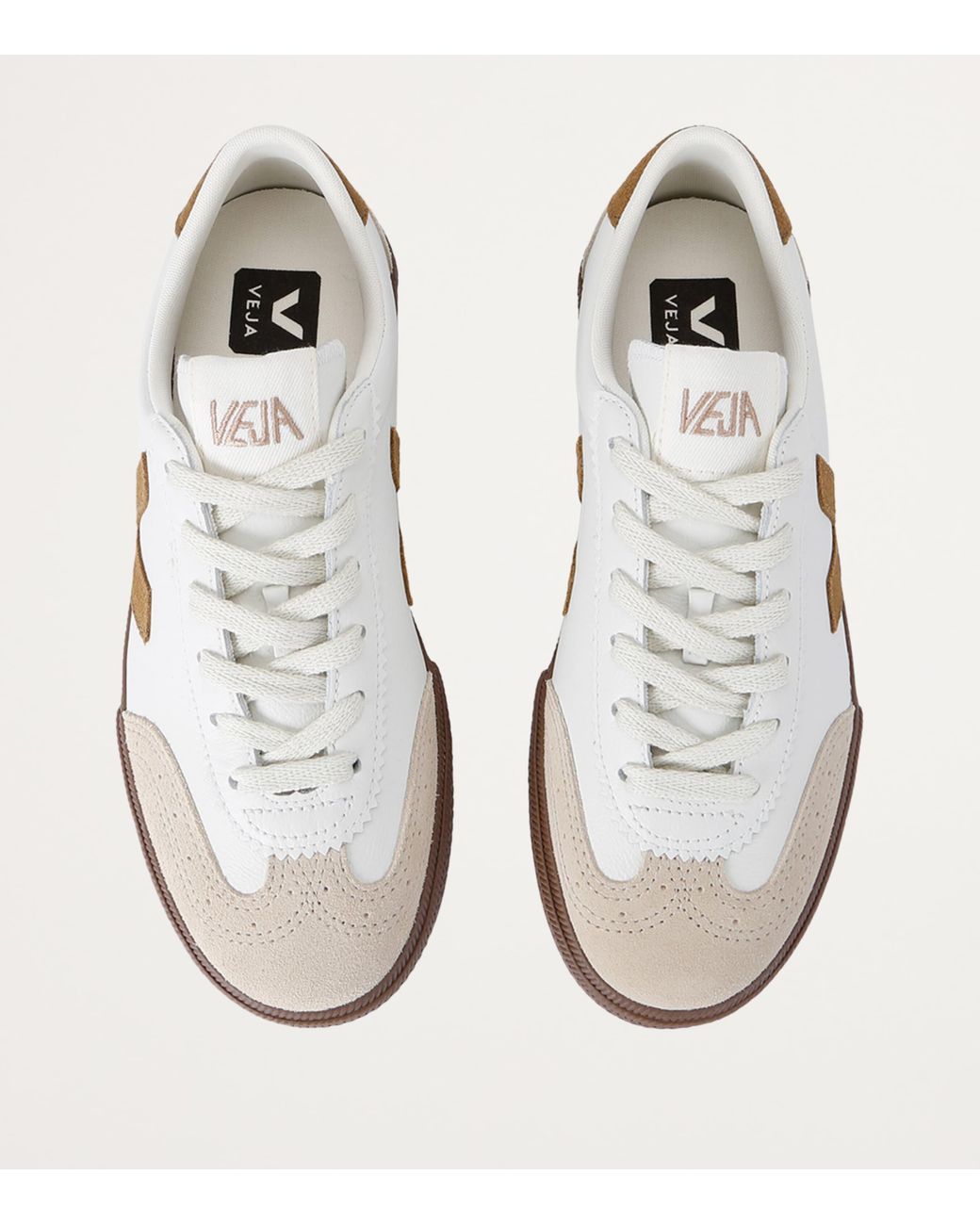 Veja White Leather Volley Sneakers