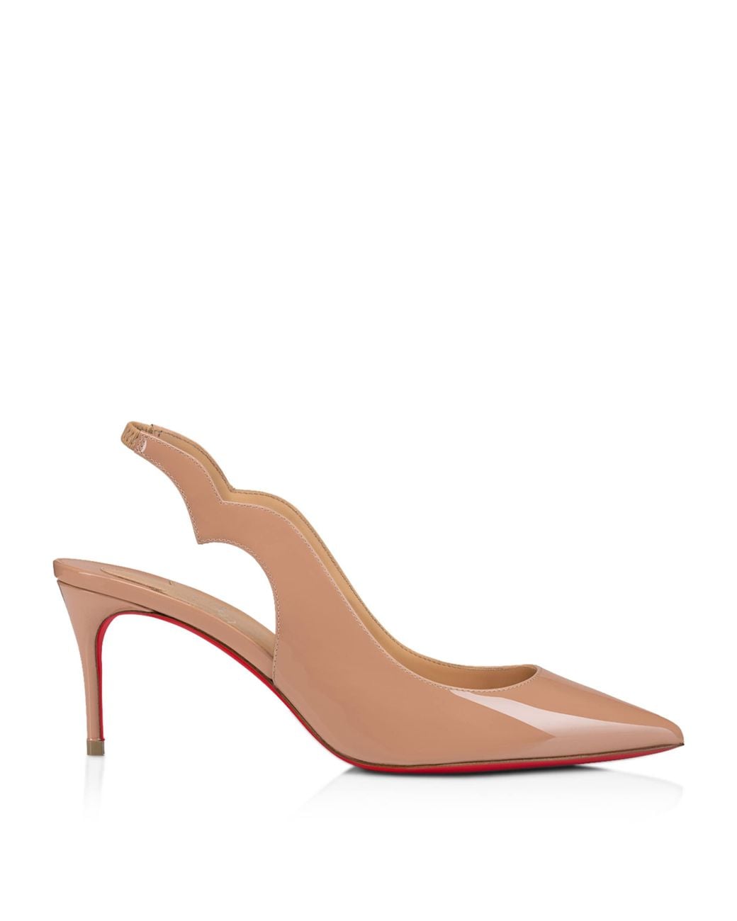 Christian Louboutin Pink Hot Chick Sling Patent Leather Slingback Pumps 70