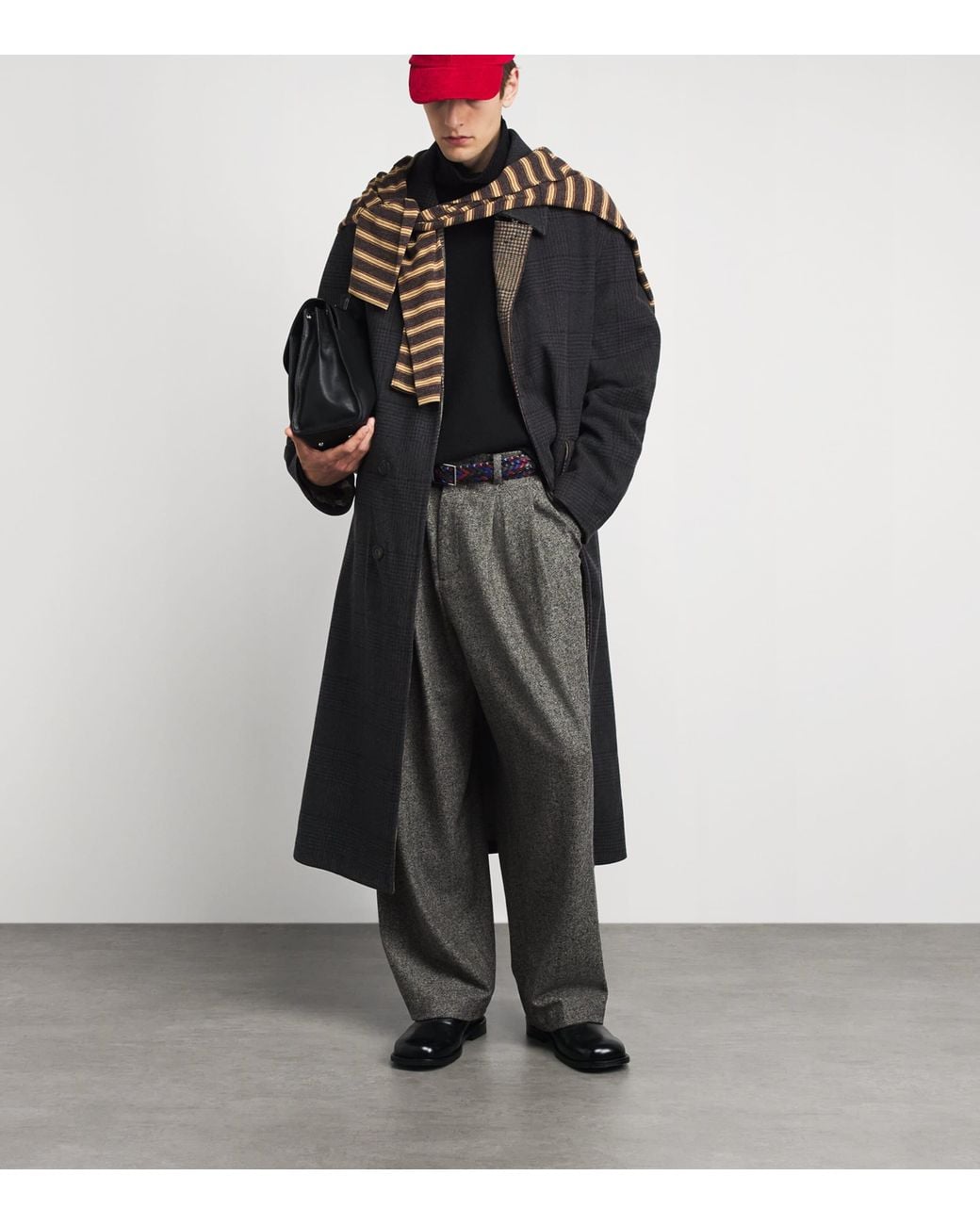 AMI Black Virgin Wool Ami De Coeur Rollneck Sweater for men