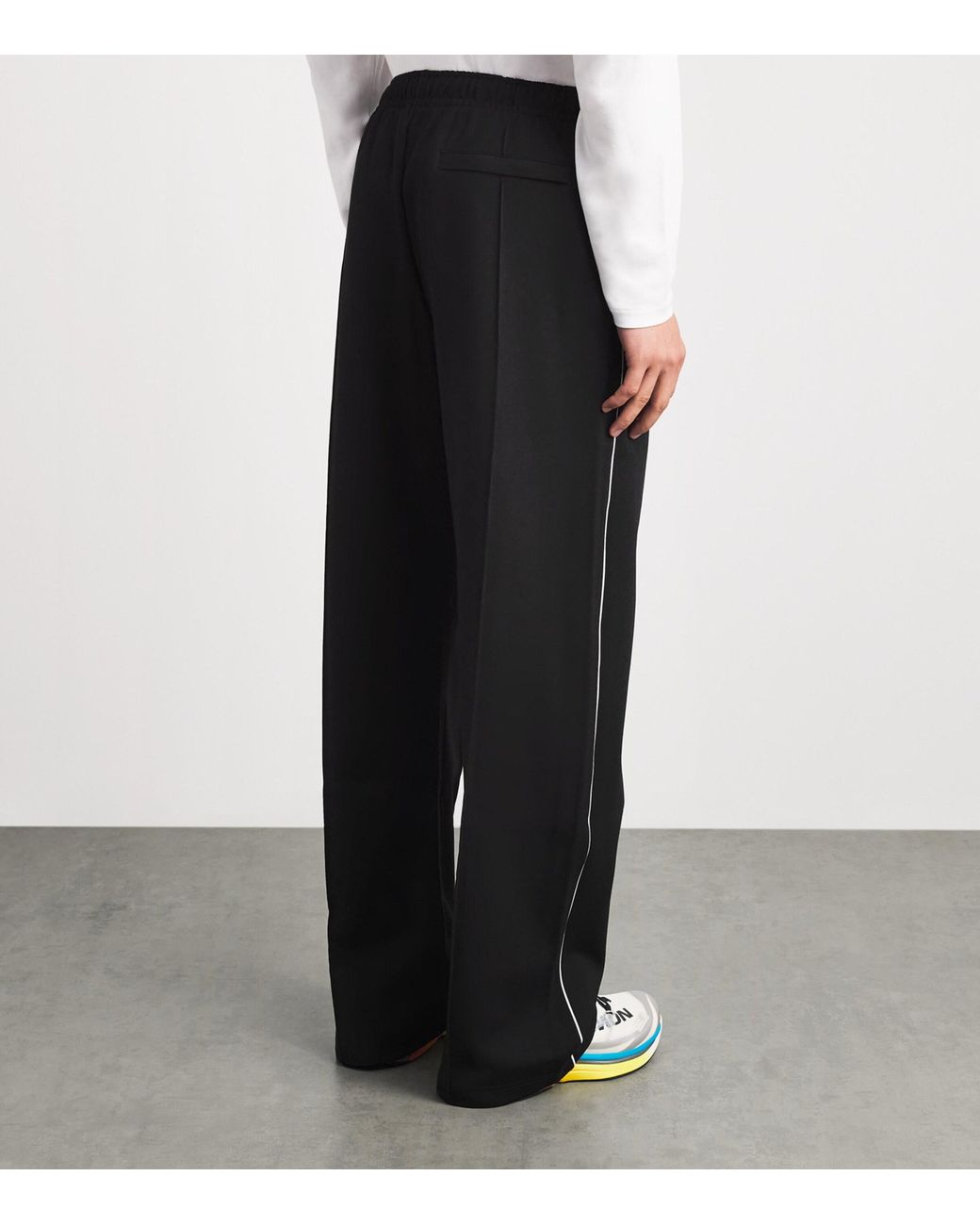 Represent Black Piping Logo Sweatpants for men